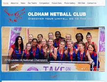 Tablet Screenshot of oldhamnetball.co.uk